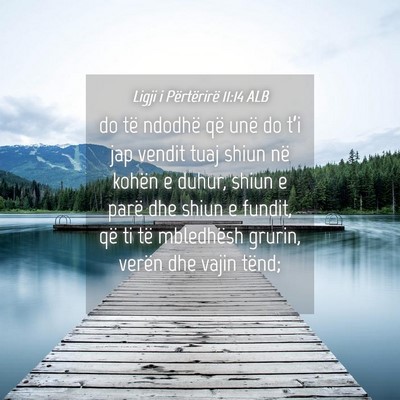 Picture 04 - Ligji i Përtërirë 11:14 ALB - do të ndodhë që unë do t’i jap vendit tuaj - Bible Verse Picture