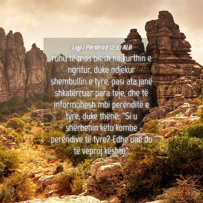 Picture 04 - Ligji i Përtërirë 12:30 ALB - ruhu të mos biesh në kurthin e ngritur, duke - Bible Verse Picture