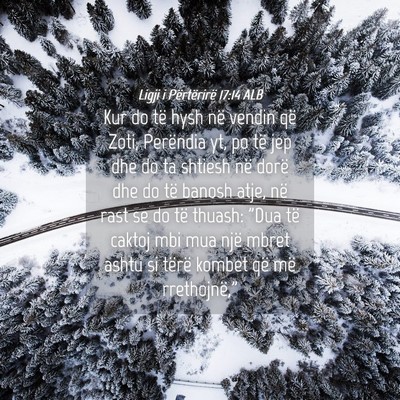 Picture 04 - Ligji i Përtërirë 17:14 ALB - Kur do të hysh në vendin që Zoti, Perëndia - Bible Verse Picture