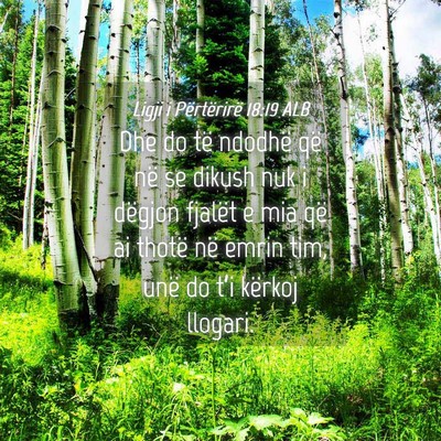 Picture 04 - Ligji i Përtërirë 18:19 ALB - Dhe do të ndodhë që në se dikush nuk i - Bible Verse Picture