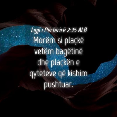 Picture 04 - Ligji i Përtërirë 2:35 ALB - Morëm si plaçkë vetëm bagëtinë dhe - Bible Verse Picture