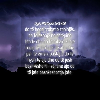 Picture 04 - Ligji i Përtërirë 21:13 ALB - do të heqë rrobat e robinjës, do të banojë - Bible Verse Picture