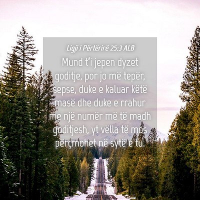 Picture 04 - Ligji i Përtërirë 25:3 ALB - Mund t’i jepen dyzet goditje, por jo më - Bible Verse Picture