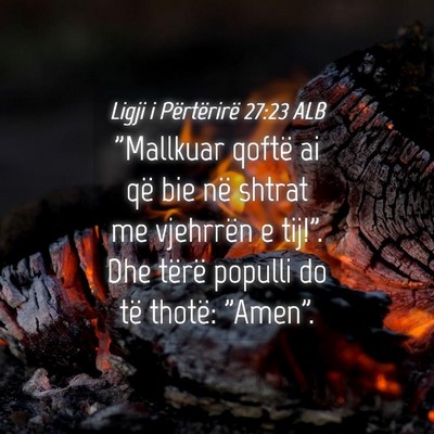 Picture 04 - Ligji i Përtërirë 27:23 ALB - 