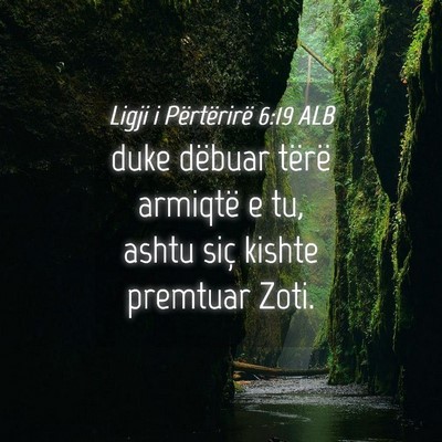 Picture 04 - Ligji i Përtërirë 6:19 ALB - duke dëbuar tërë armiqtë e tu, ashtu siç - Bible Verse Picture
