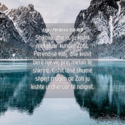 Picture 04 - Ligji i Përtërirë 9:16 ALB - Shikova, dhe ja, ju kishit mëkatuar kundër - Bible Verse Picture