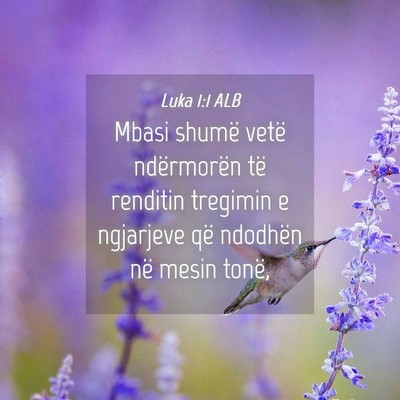 Picture 04 - Luka 1:1 ALB - Mbasi shumë vetë ndërmorën të renditin - Bible Verse Picture