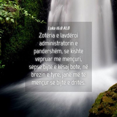 Picture 04 - Luka 16:8 ALB - Zotëria e lavdëroi administratorin e - Bible Verse Picture