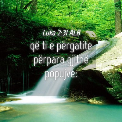 Picture 04 - Luka 2:31 ALB - që ti e përgatite përpara gjithë - Bible Verse Picture