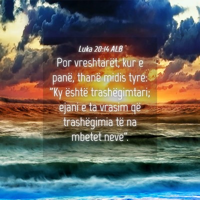Picture 04 - Luka 20:14 ALB - Por vreshtarët, kur e panë, thanë midis tyre: - Bible Verse Picture