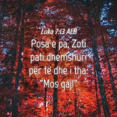 Picture 04 - Luka 7:13 ALB - Posa e pa, Zoti pati dhemshuri për të dhe i - Bible Verse Picture