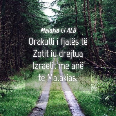 Picture 04 - Malakia 1:1 ALB - Orakulli i fjalës të Zotit iu drejtua Izraelit - Bible Verse Picture