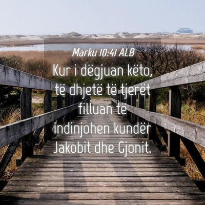 Picture 04 - Marku 10:41 ALB - Kur i dëgjuan këto, të dhjetë të tjerët - Bible Verse Picture