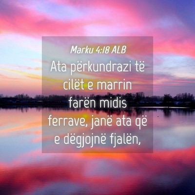 Picture 04 - Marku 4:18 ALB - Ata përkundrazi të cilët e marrin farën midis - Bible Verse Picture