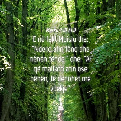 Picture 04 - Marku 7:10 ALB - E në fakt Moisiu tha: 