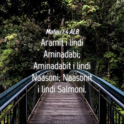 Picture 04 - Mateu 1:4 ALB - Aramit i lindi Aminadabi; Aminadabit i lindi - Bible Verse Picture