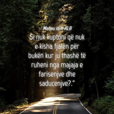 Picture 04 - Mateu 16:11 ALB - Si nuk kuptoni që nuk e kisha fjalën për - Bible Verse Picture