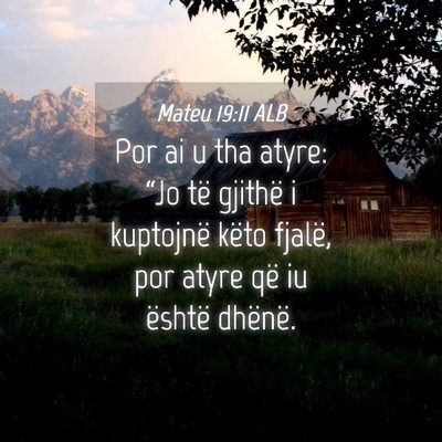 Picture 04 - Mateu 19:11 ALB - Por ai u tha atyre: “Jo të gjithë i kuptojnë - Bible Verse Picture