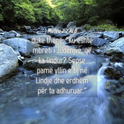 Picture 04 - Mateu 2:2 ALB - duke thënë: “Ku është mbreti i Judenjve, - Bible Verse Picture