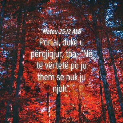 Picture 04 - Mateu 25:12 ALB - Por ai, duke u përgjigjur, tha: 
