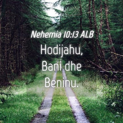 Picture 04 - Nehemia 10:13 ALB - Hodijahu, Bani dhe - Bible Verse Picture