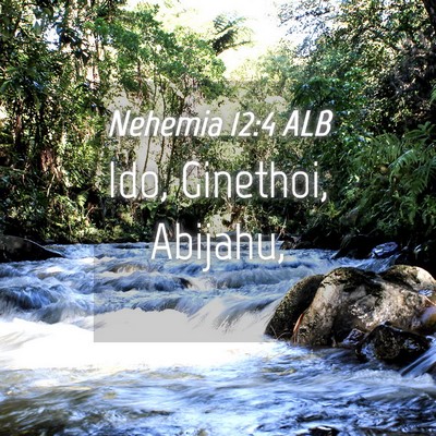 Picture 04 - Nehemia 12:4 ALB - Ido, Ginethoi, - Bible Verse Picture