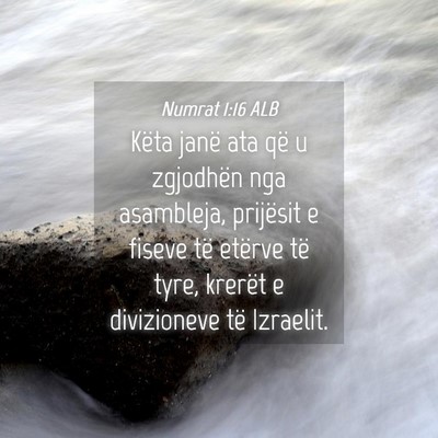 Picture 04 - Numrat 1:16 ALB - Këta janë ata që u zgjodhën nga asambleja, - Bible Verse Picture