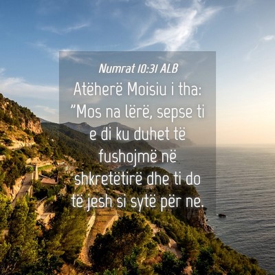 Picture 04 - Numrat 10:31 ALB - Atëherë Moisiu i tha: 