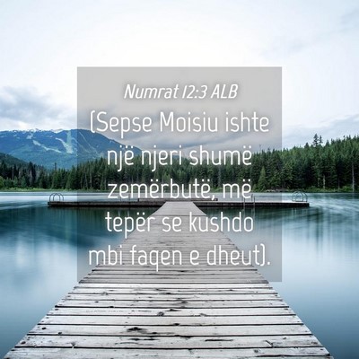 Picture 04 - Numrat 12:3 ALB - (Sepse Moisiu ishte një njeri shumë - Bible Verse Picture