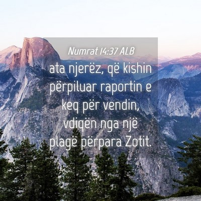 Picture 04 - Numrat 14:37 ALB - ata njerëz, që kishin përpiluar raportin e keq - Bible Verse Picture
