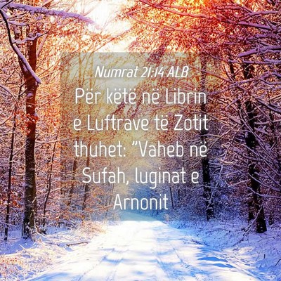Picture 04 - Numrat 21:14 ALB - Për këtë në Librin e Luftrave të Zotit - Bible Verse Picture