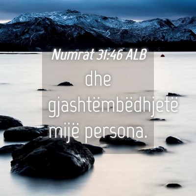 Picture 04 - Numrat 31:46 ALB - dhe gjashtëmbëdhjetë mijë - Bible Verse Picture