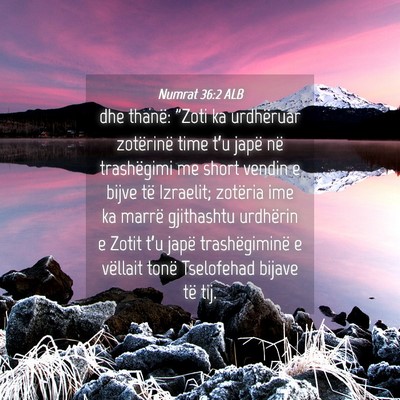 Picture 04 - Numrat 36:2 ALB - dhe thanë: 