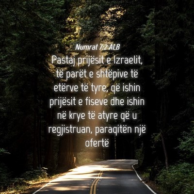 Picture 04 - Numrat 7:2 ALB - Pastaj prijësit e Izraelit, të parët e - Bible Verse Picture