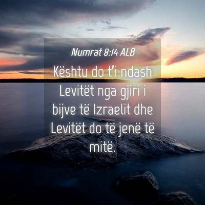 Picture 04 - Numrat 8:14 ALB - Kështu do t’i ndash Levitët nga gjiri i bijve - Bible Verse Picture