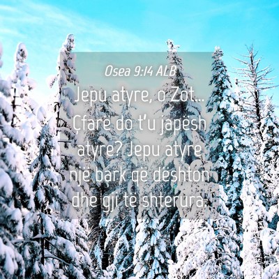 Picture 04 - Osea 9:14 ALB - Jepu atyre, o Zot… Çfarë do t’u japësh - Bible Verse Picture