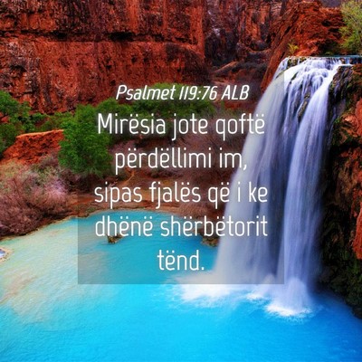 Picture 04 - Psalmet 119:76 ALB - Mirësia jote qoftë përdëllimi im, sipas - Bible Verse Picture