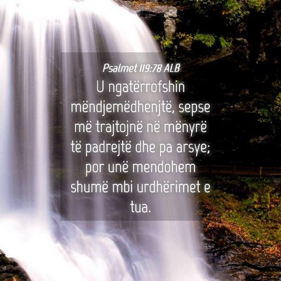 Picture 04 - Psalmet 119:78 ALB - U ngatërrofshin mëndjemëdhenjtë, sepse më - Bible Verse Picture