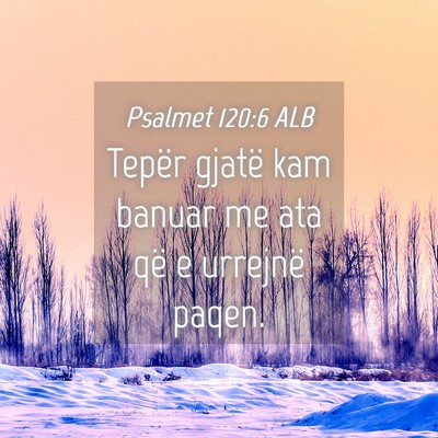 Picture 04 - Psalmet 120:6 ALB - Tepër gjatë kam banuar me ata që e urrejnë - Bible Verse Picture