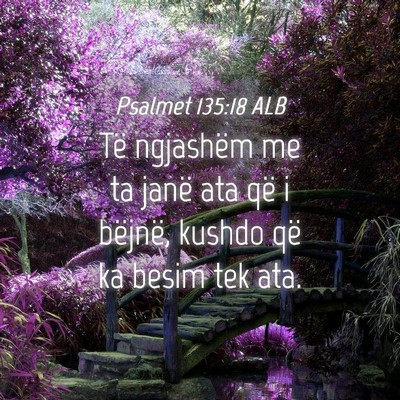 Picture 04 - Psalmet 135:18 ALB - Të ngjashëm me ta janë ata që i bëjnë, - Bible Verse Picture
