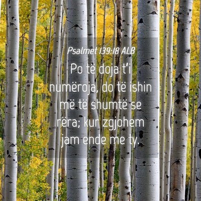 Picture 04 - Psalmet 139:18 ALB - Po të doja t’i numëroja, do të ishin më të - Bible Verse Picture