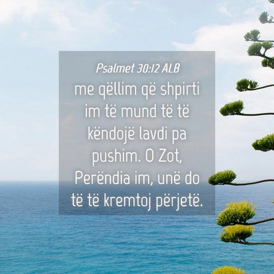Picture 04 - Psalmet 30:12 ALB - me qëllim që shpirti im të mund të të - Bible Verse Picture