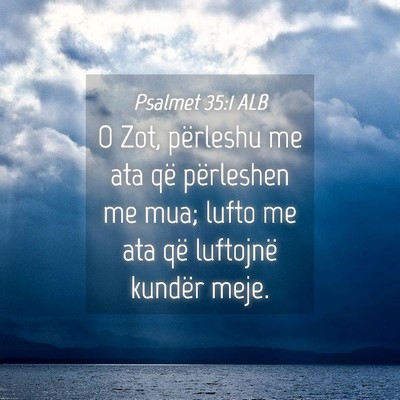 Picture 04 - Psalmet 35:1 ALB - O Zot, përleshu me ata që përleshen me mua; - Bible Verse Picture