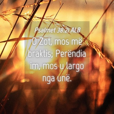 Picture 04 - Psalmet 38:21 ALB - O Zot, mos më braktis; Perëndia im, mos u largo - Bible Verse Picture