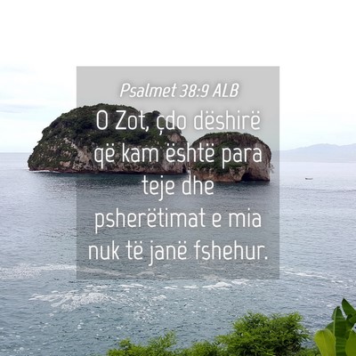 Picture 04 - Psalmet 38:9 ALB - O Zot, çdo dëshirë që kam është para teje - Bible Verse Picture