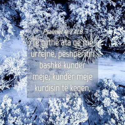 Picture 04 - Psalmet 41:7 ALB - Të gjithë ata që më urrejnë, pëshpëritin - Bible Verse Picture