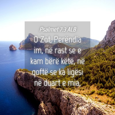 Picture 04 - Psalmet 7:3 ALB - O Zot, Perëndia im, në rast se e kam bërë - Bible Verse Picture