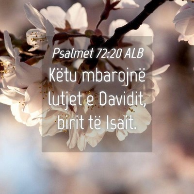 Picture 04 - Psalmet 72:20 ALB - Këtu mbarojnë lutjet e Davidit, birit të - Bible Verse Picture