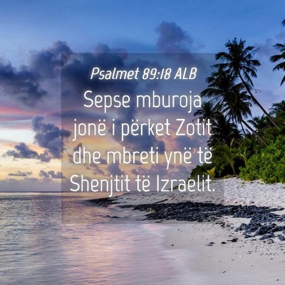 Picture 04 - Psalmet 89:18 ALB - Sepse mburoja jonë i përket Zotit dhe mbreti - Bible Verse Picture