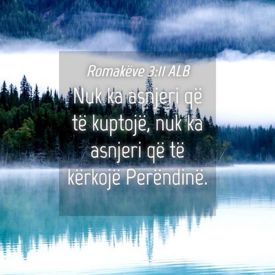 Picture 04 - Romakëve 3:11 ALB - Nuk ka asnjeri që të kuptojë, nuk ka asnjeri - Bible Verse Picture